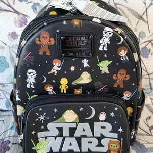 Disney Parks Loungefly Star Wars Characters Backpack New